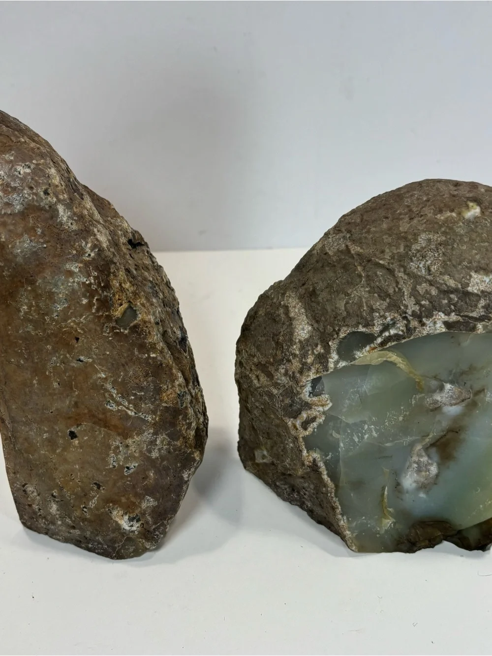 Vintage Brazilian Agate Geode Bookends 8